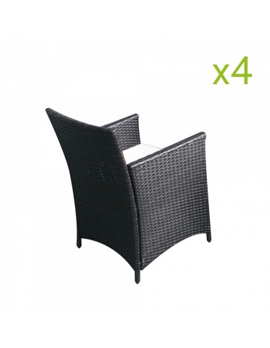 Fauteuils Bora x4 : lots de 4 chaises...