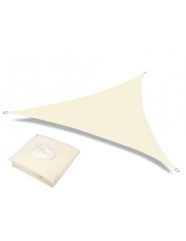 Voile d'ombrage triangulaire beige