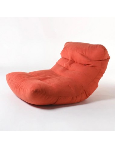 pouf fauteuil orange